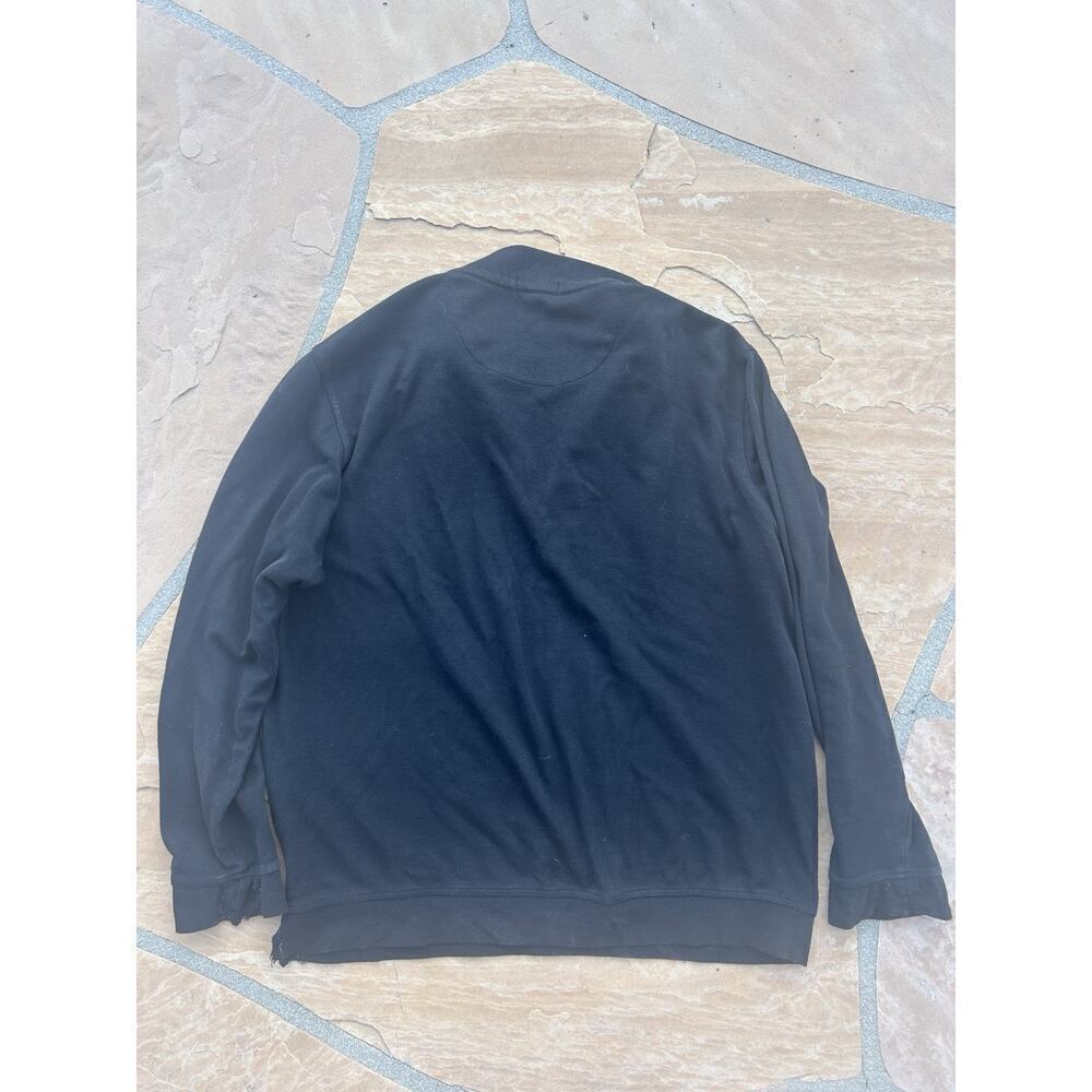 Peter Millar Pullover Mens XL Black Crown Comfort Heather Interlock 1/4 Zip Golf - Picture 4 of 4